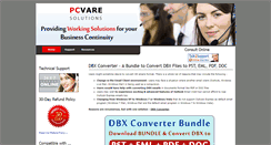 Desktop Screenshot of dbxconverter.pcvare.com