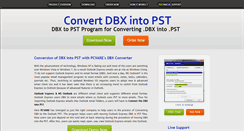 Desktop Screenshot of convert-dbx-to-pst.pcvare.com