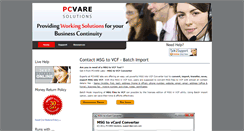 Desktop Screenshot of msgtovcf.pcvare.com